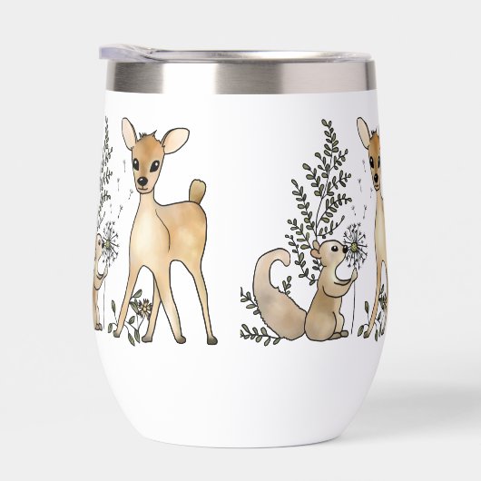 Reh und Eichhörnchen (Rechts)