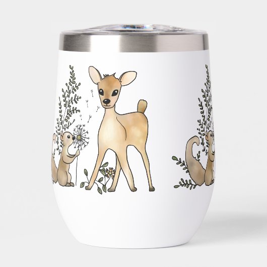 Reh und Eichhörnchen (Vorderseite)