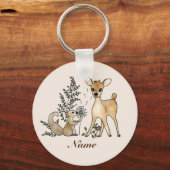 Reh und Eichhörnchen  Schlüsselanhänger (Vorderseite)