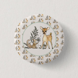 Reh und Eichhörnnchen Button