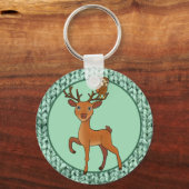 Reh und Eule Schlüsselanhänger (Vorderseite)