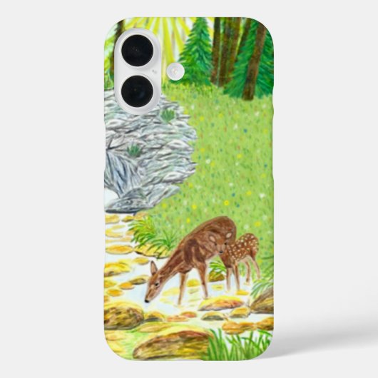 Reh und Hirschkalb Case-Mate iPhone Hülle (Rückseite)