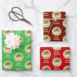 Reh und Hirschkalb Geschenkpapier Set