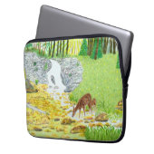 Reh und Hirschkalb Laptopschutzhülle (Vorderseite Links)