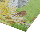 Reh und Hirschkuh Schneidebrett (Ecke)