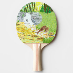 Reh und Hirschkuh Tischtennis Schläger