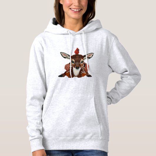 REH UND KARDINAL HOODIE (Vorderseite)