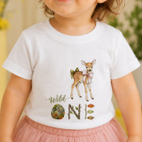 Reh Wild Eins Baby Erstes 1. Geburtstags-T-Shirt