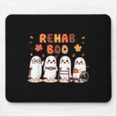 Rehab Boo Halloween Fun Ghost Physical Therapy Ot Mousepad (Vorne)