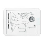 Rehab Car Wash Magnet (Horizontal)