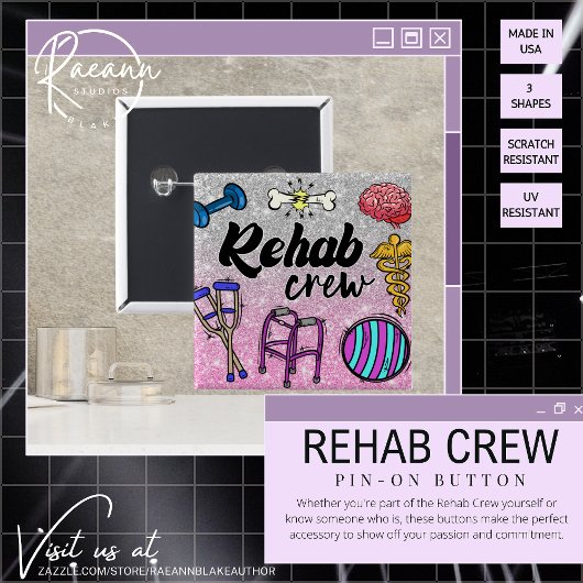 Rehab-Crew-Button Button