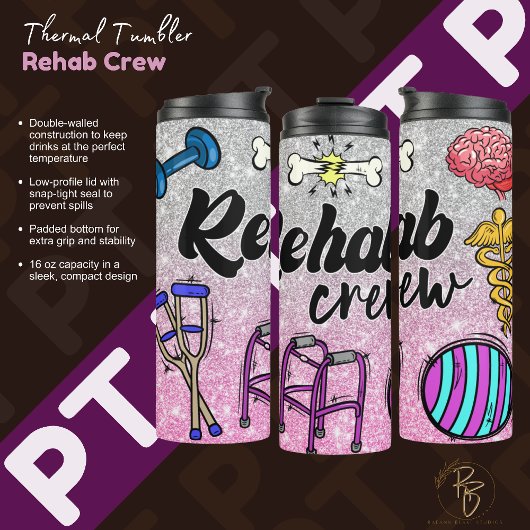 Rehab Crew Thermal Tumbler Thermosbecher