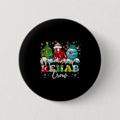 Rehab Crew Wheelchair Santa Reindeer Rehab Nurse C Button (Vorderseite)
