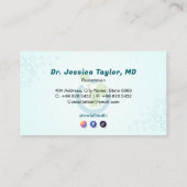 Rehab-Geschäft für Kinder | Blue Medical Visitenkarte (Rückseite)