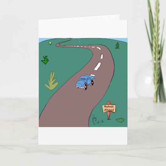 Rehab-Grußkarte Dankeskarte (Vorderseite)