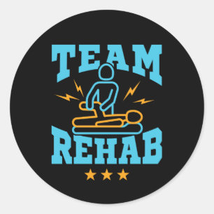 Rehab Rehabilitation Physikalische Therapie Runder Aufkleber