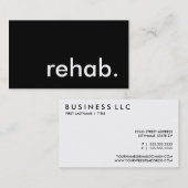 Rehabilitation Visitenkarte (Vorne/Hinten)