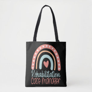 RehabilitationsCase Manager Boho Rainbow Tasche