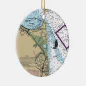 RehBeide Beach DE Chart Keramik Ornament (Rechts)