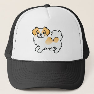 Rehbrauner Tibet-Spaniel im Cartoon-Stil Truckerkappe