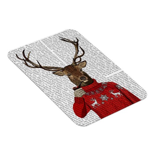 Rehe im Ski Sweater 2 Magnet (Rechte Seite)