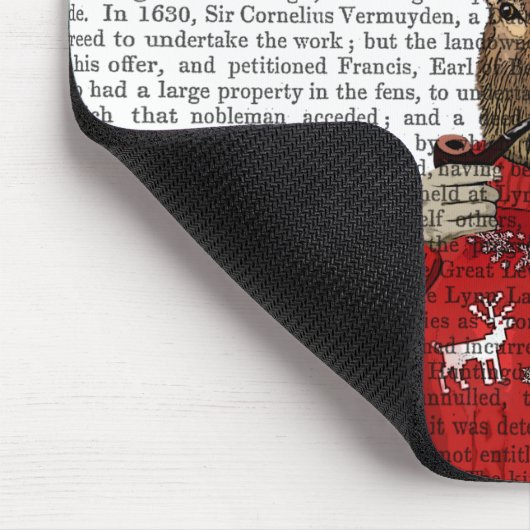 Rehe im Ski Sweater 2 Mousepad (Ecke)