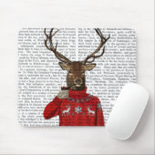 Rehe im Ski Sweater 2 Mousepad (Mit Mouse)