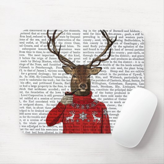 Rehe im Ski Sweater 2 Mousepad (Mit Mouse)