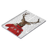 Rehe im Ski Sweater 2 Notizblock (Linke Seite)