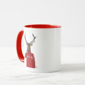 Rehe im Ski Sweater 2 Tasse (Vorderseite Links)