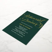 Rehearsal dinner Elegant Invitation Foil Invitatio Folieneinladung (Gedreht)