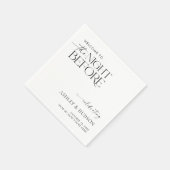 Rehearsal Dinner Napkin The Night Before Napkins Serviette (Ecke)