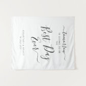 Rehearsal Dinner The Best Day Ever  Wandteppich (Vorderseite (Horizontal))