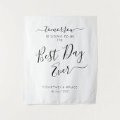 Rehearsal Dinner The Best Day Ever  Wandteppich (Vorderseite)