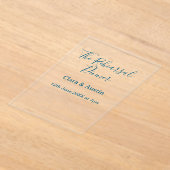 Rehearsal dinner the night before simple minimal m acryleinladungen (Ablage )