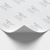 Rehearsal dinner the night before simple minimal m geschenkpapier (Ecke)