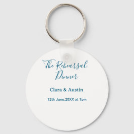 Rehearsal dinner the night before simple minimal m schlüsselanhänger