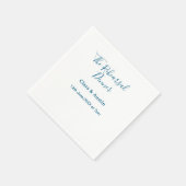 Rehearsal dinner the night before simple minimal m serviette (Ecke)