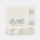 Rehearsal The Night Before Wedding Sage Green Serviette (Vorderseite)