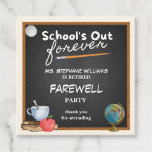 Reheld Teacher Chalkboard Farewell Party
