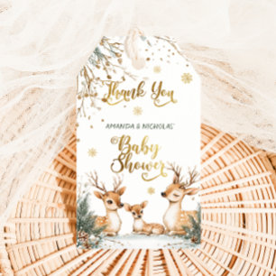 Reher Winter Baby Dusche Vielen Dank Geschenkanhänger