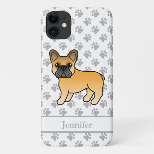 Rehfarbener Französische Bulldogge Süßer Cartoon-H Case-Mate iPhone Hülle