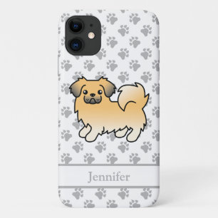 Rehfarbener Tibet-Spaniel Süßer Cartoon-Hund & Nam Case-Mate iPhone Hülle