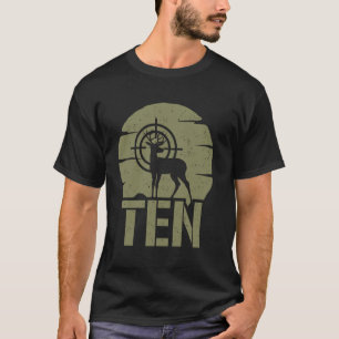 Rehjagd 10. Geburtstag Junge Mädchen 10 Jahre alt  T-Shirt