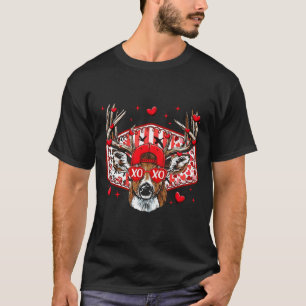 Rehjagd Xoxo Valentinstag Bock Jungen Kappe Männer T-Shirt