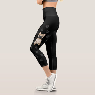 Rehkälbchen mit schwarzer Maske Französische Bulld Capri Leggings