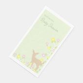 Rehkitz-Blumen-Mädchen-Baby-Party Serviette (Ecke)