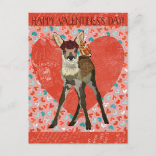 REHKITZ & EULE ZUM VALENTINSTAG Postkarte