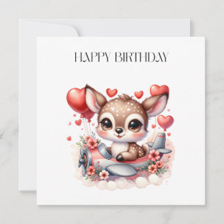 Rehkitz Geburtstag Einladung