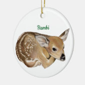 Rehkitz Keramik Ornament (Links)